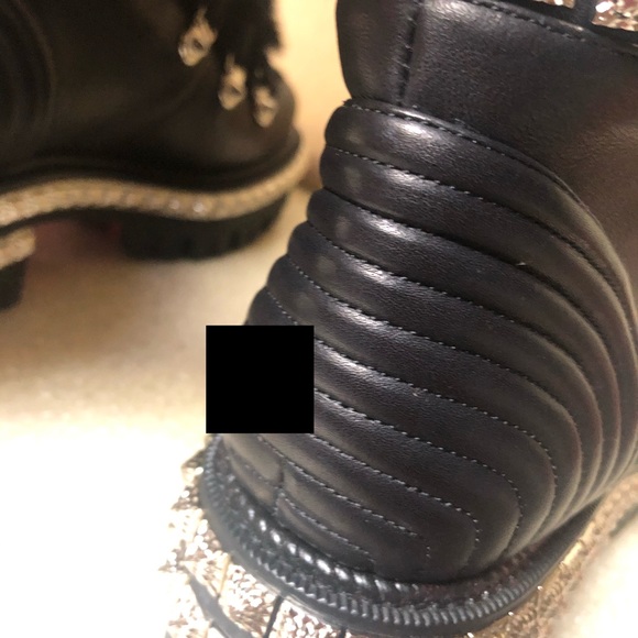 - Christian Louboutin Yeti Studded Boot Black 35 / 5 - Picture 11 of 14